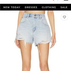 Rollas Distressed Denim Women Shorts